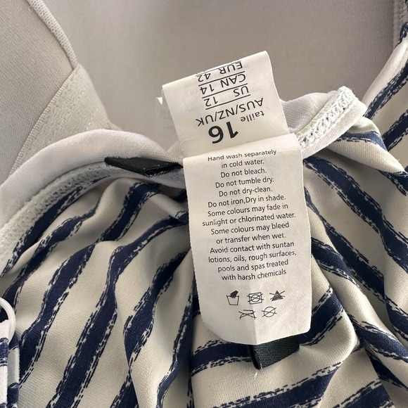 Niptuck One Piece Swim Suit Size 16 Slimming Tummy Control Multi Fit Cup Bra - Picture 5 of 11